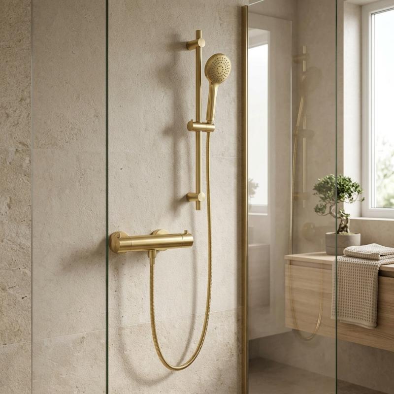 Aquanello Eterna Thermostatische Opbouw Douchekraan Goud ET2600-60
